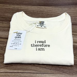 I Read Therefore I Am Tee - Embroidered Introvert T-shirt