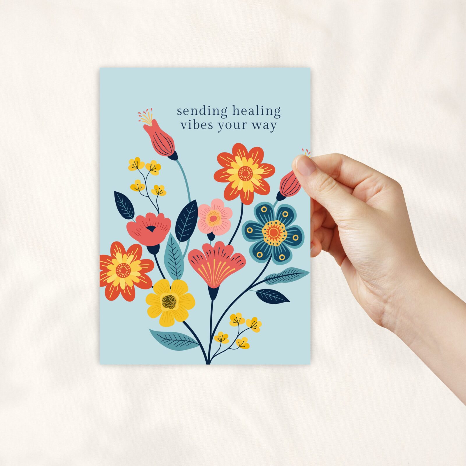 Sending Healing Vibes - Greeting Card
