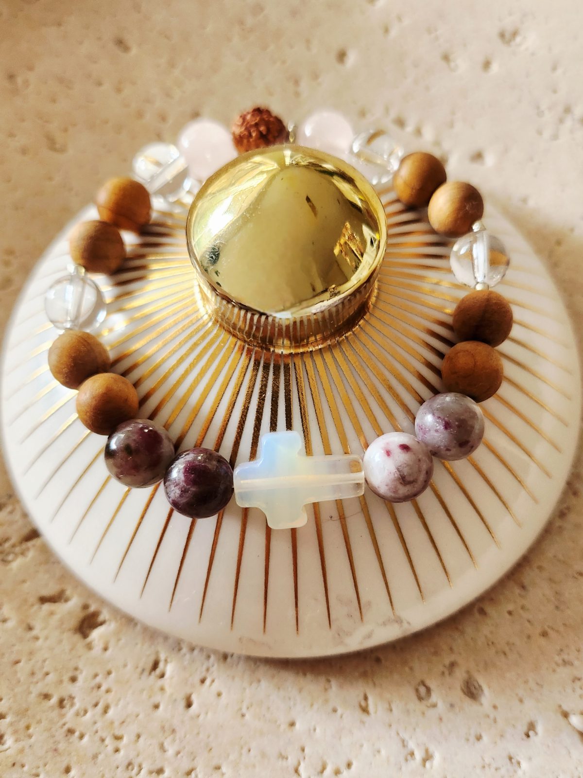 Tarnish Resistant Mala Bracelet 8mm - Image 4