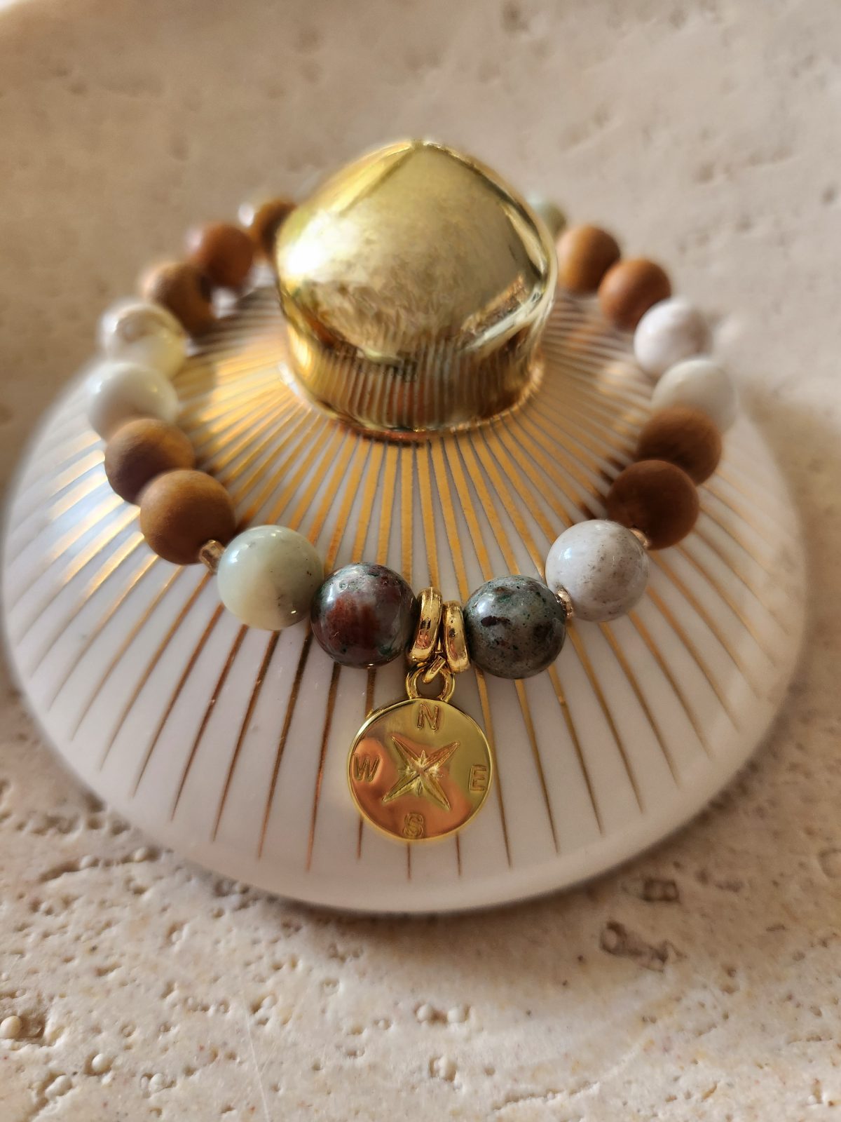 Tarnish Resistant Mala Bracelet 8mm - Image 2