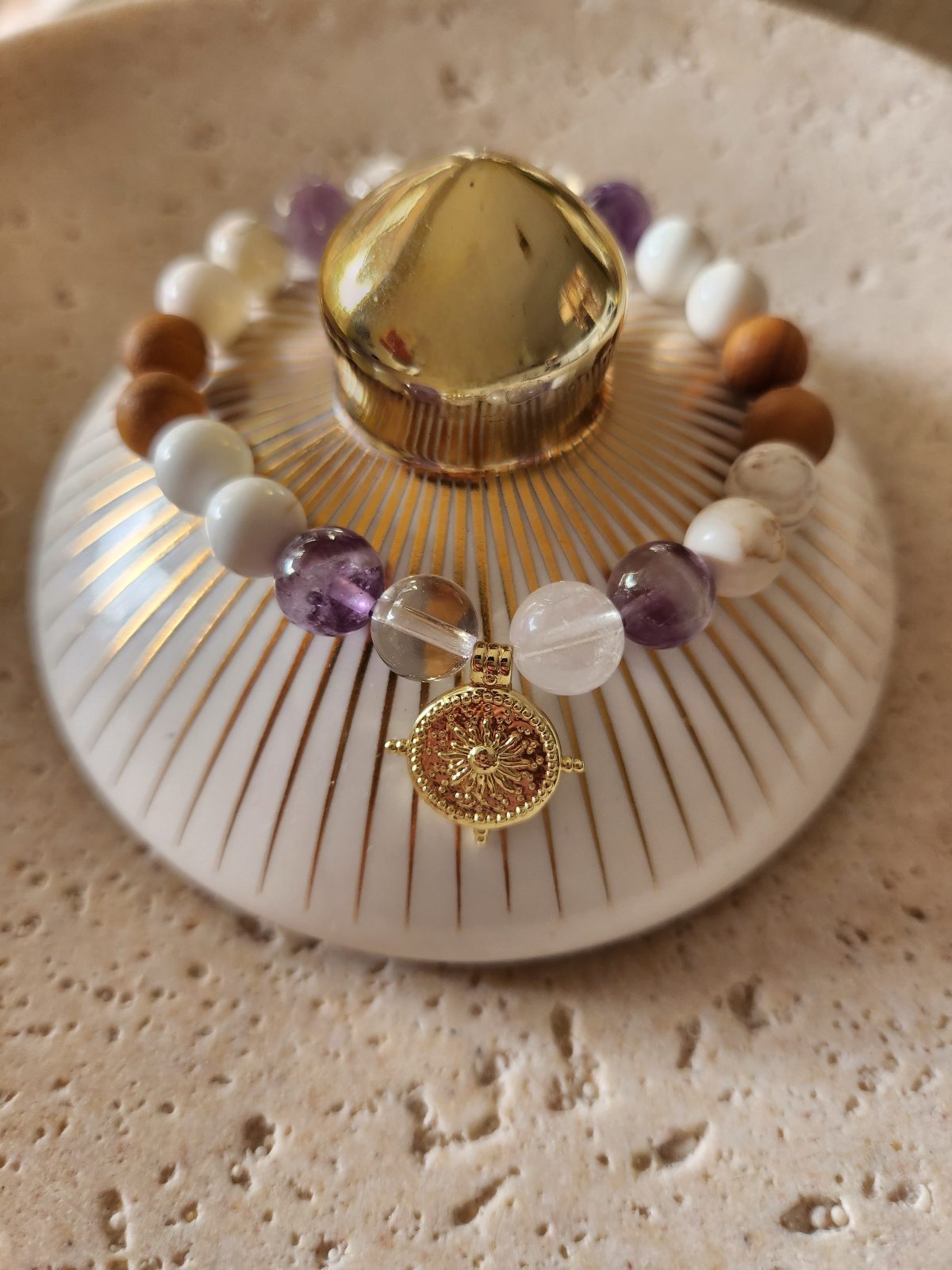 Tarnish Resistant Mala Bracelet 8mm