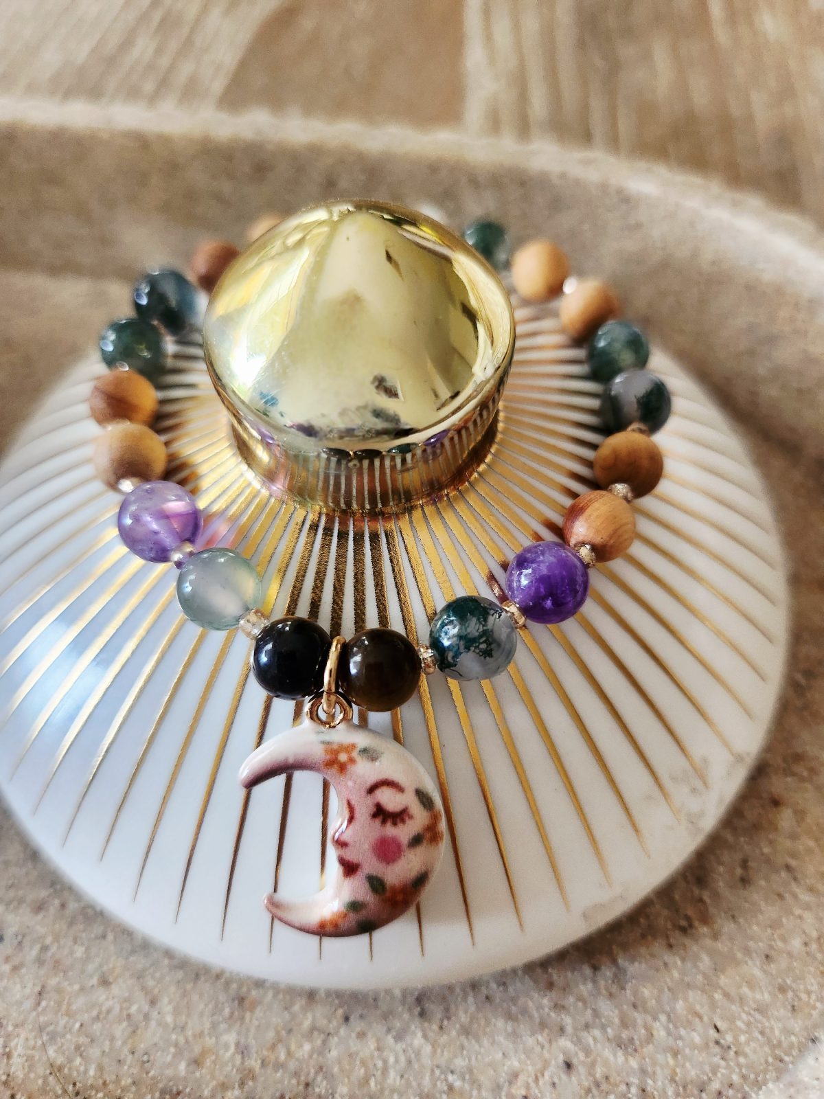 Tarnish Resistant Mala Bracelet 6mm - Image 8