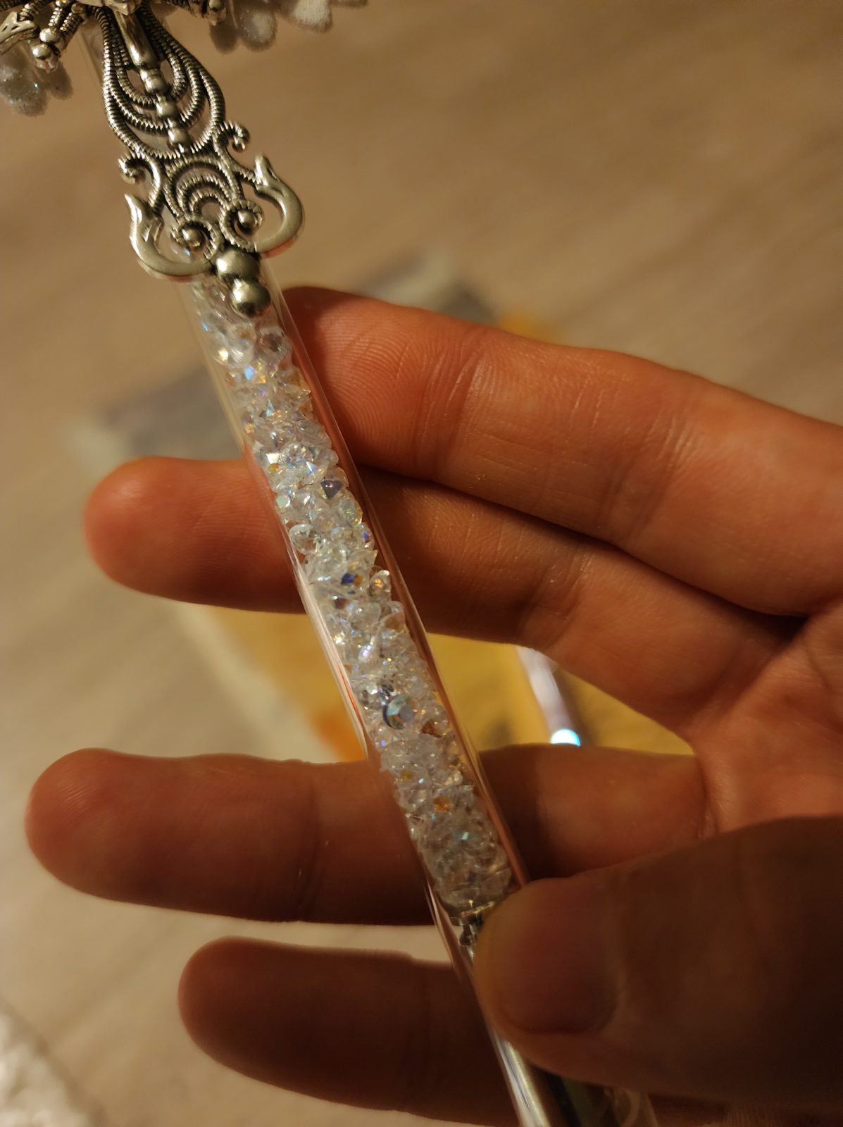 Gothic Wing Eraserable Pen - White - Image 3