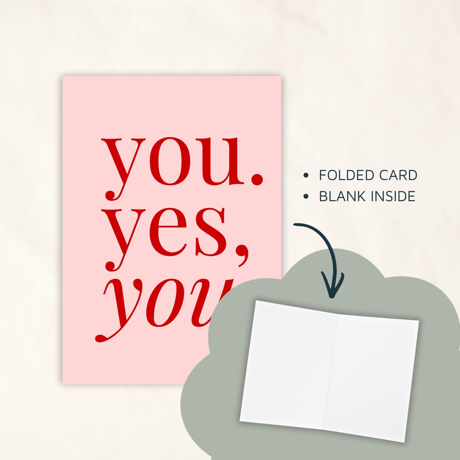 You Yes You - Greeting Card - Image 3