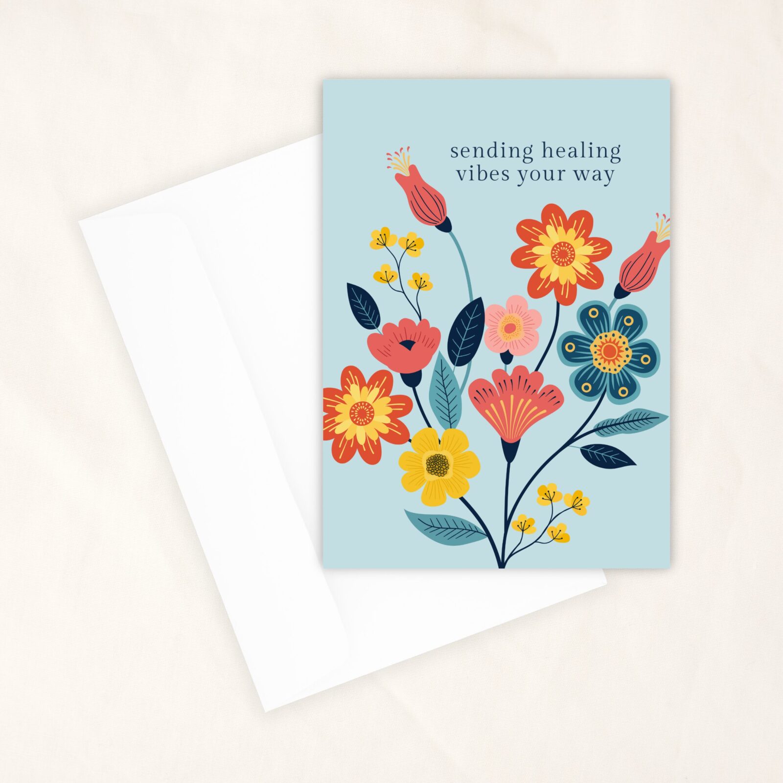 Sending Healing Vibes - Greeting Card - Image 3