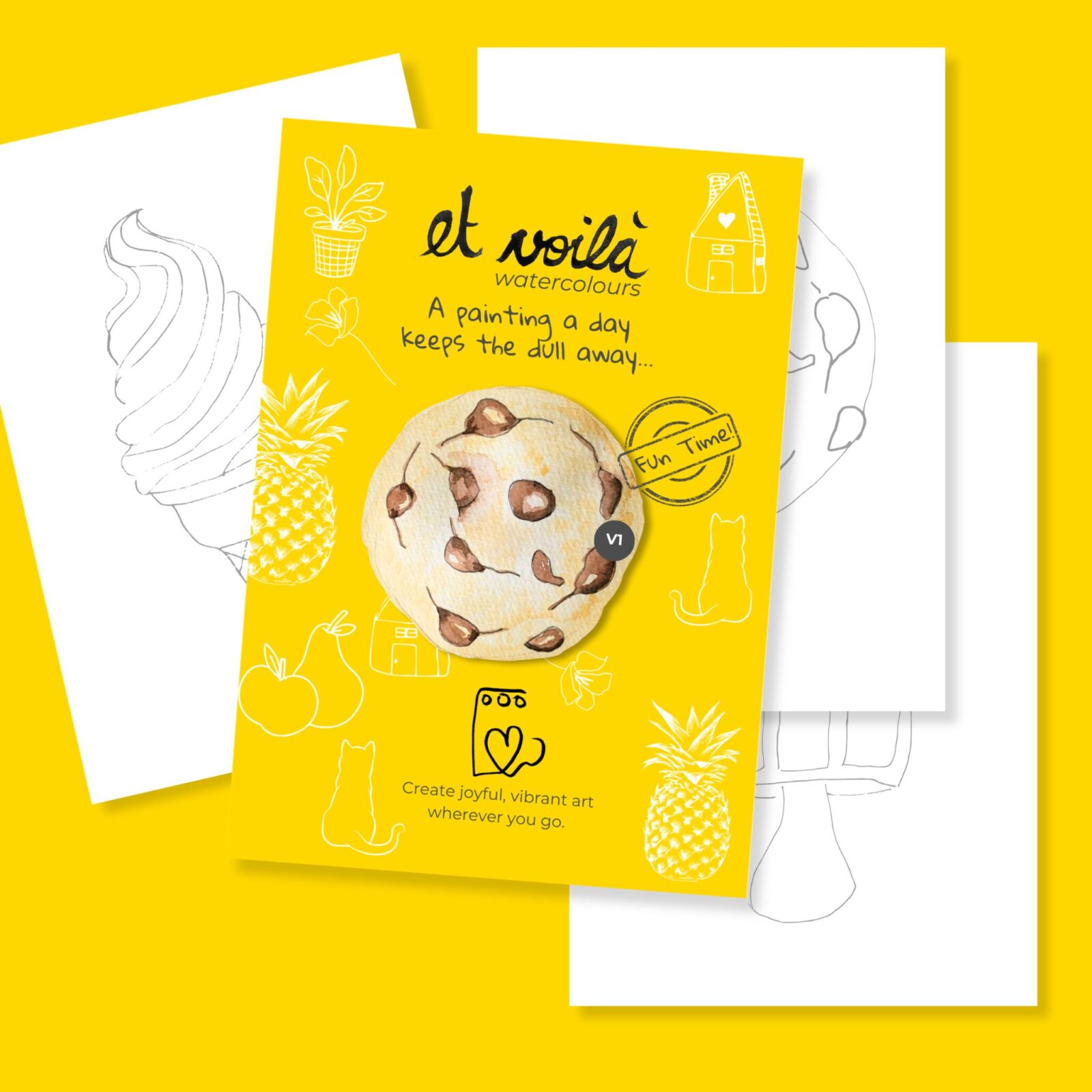 Discover 🍩 The Sweet Escape, a playful dessert-inspired watercolour kit from Et Voilà Studios.