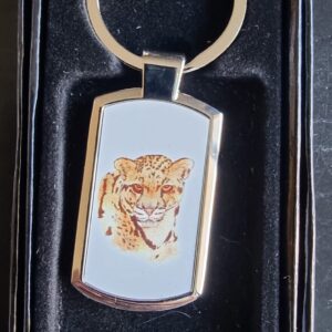 Cheetah Keyring