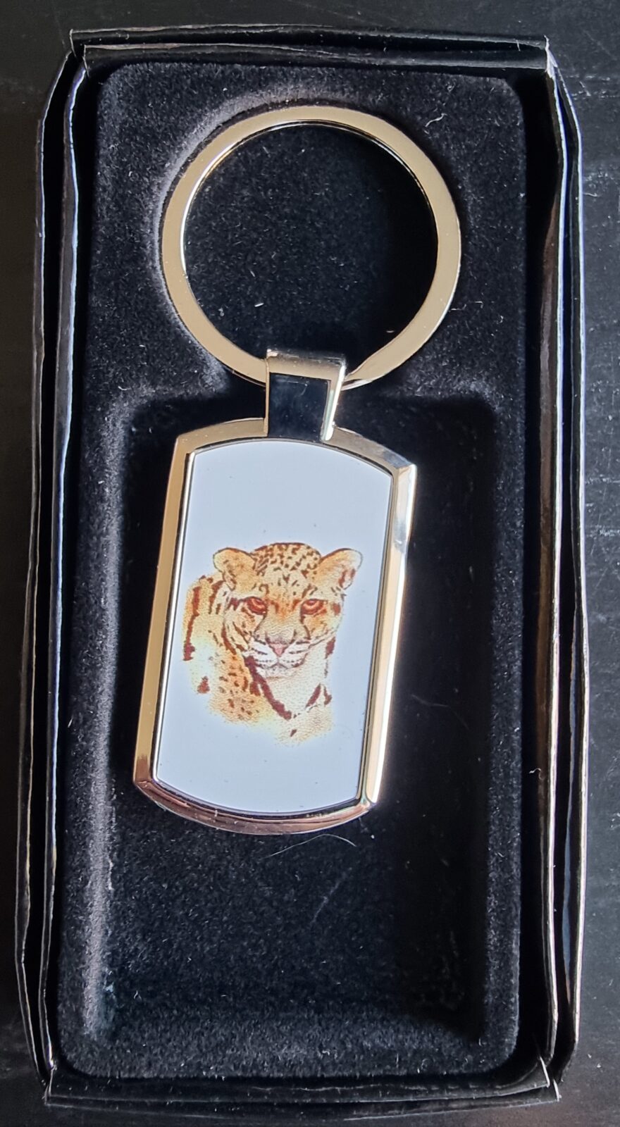 Cheetah Keyring
