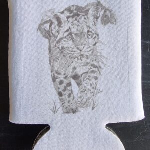 Leopard Pointillism Stubby Holder