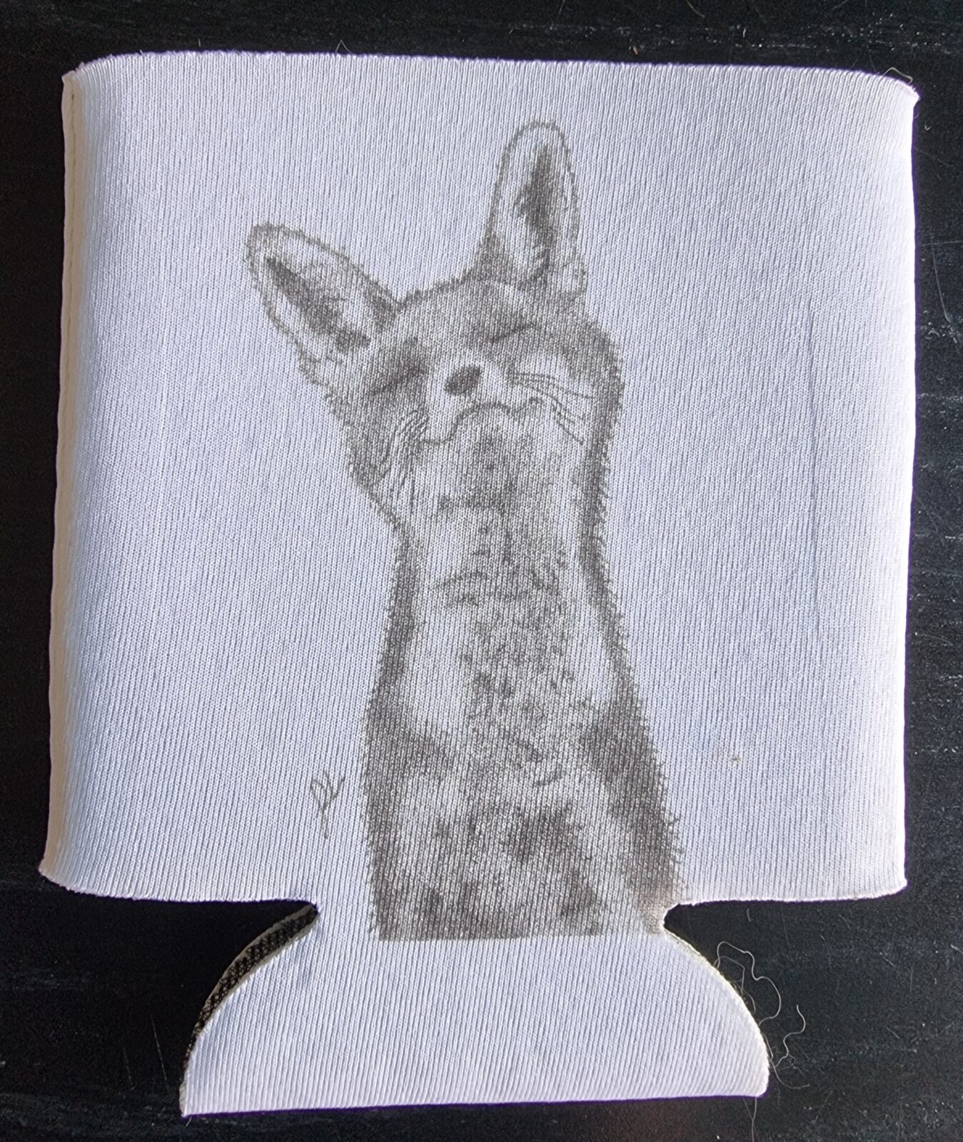 Fox Pointillism Stubby Holder