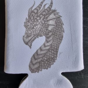 Dragon Pointillism Stubby Holder