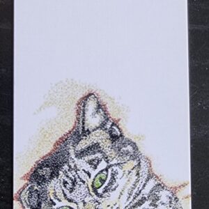 Bengal Cat Pointillism Bookmark