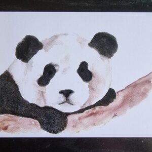 Panda A5 Watercolour Print