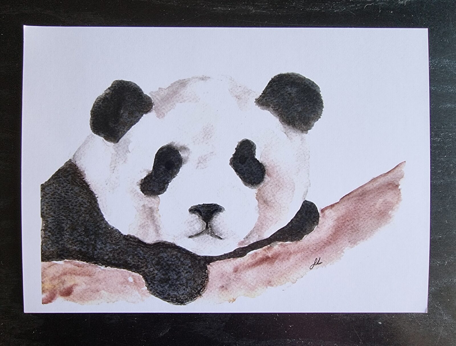 Panda A5 Watercolour Print