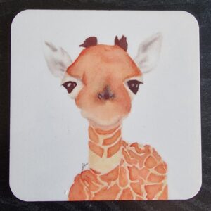 Giraffe Watercolour Coaster