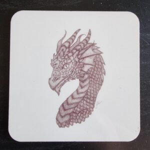 Dragon Pointillism Coaster