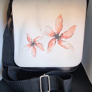Pink Flowers Crossbody Bag
