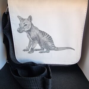 Tasmanian Tiger Pointillism Crossbody Bag