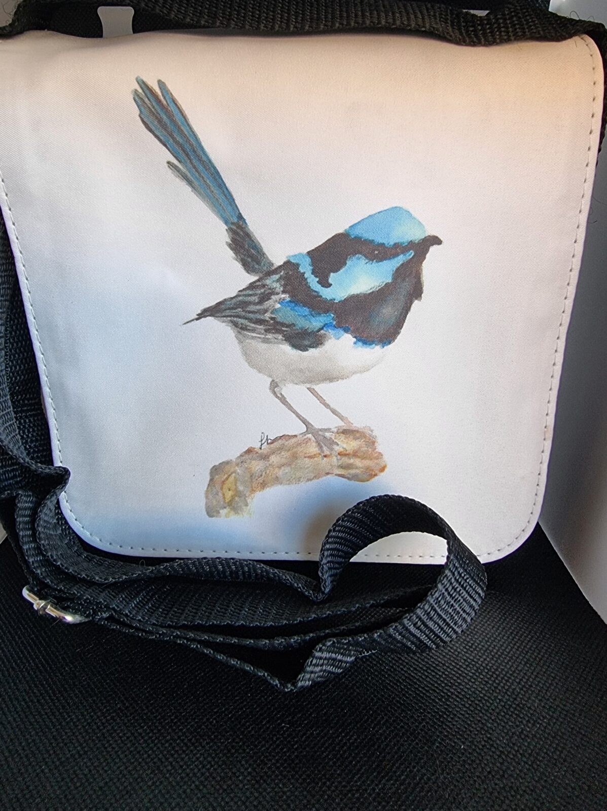 Blue Wren Crossbody Bag