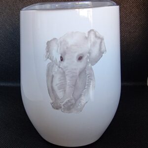 Elephant Wine/Coffee tumbler