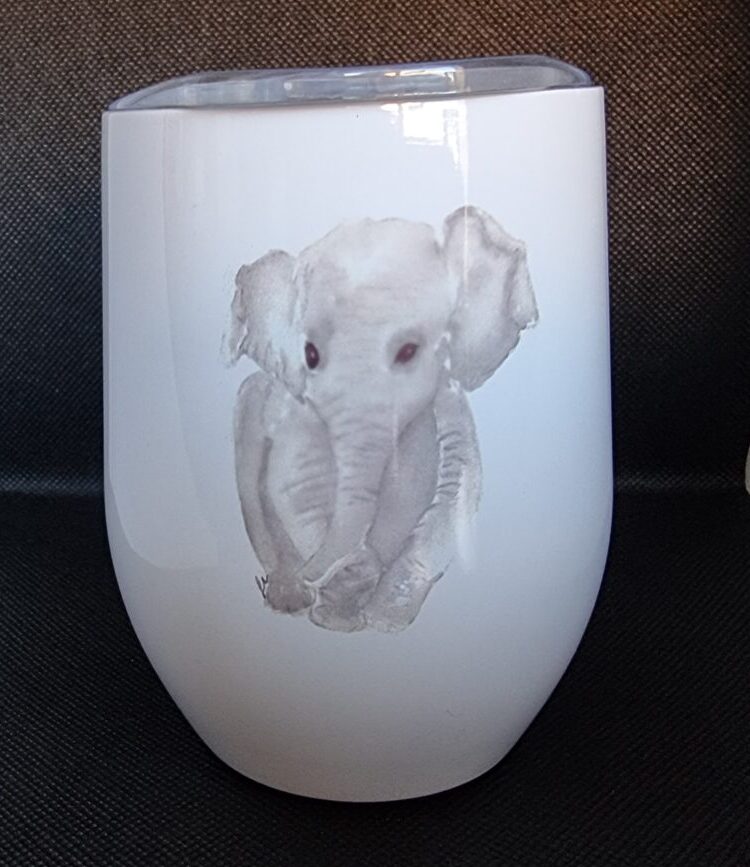 Elephant Wine/Coffee tumbler