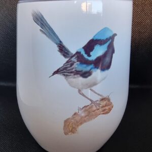 Blue Wren Wine/Coffee tumbler