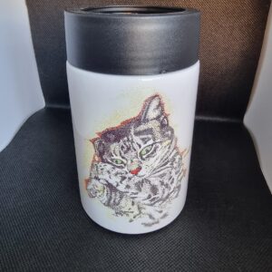 Bengal Cat Pointillism Can Cooler