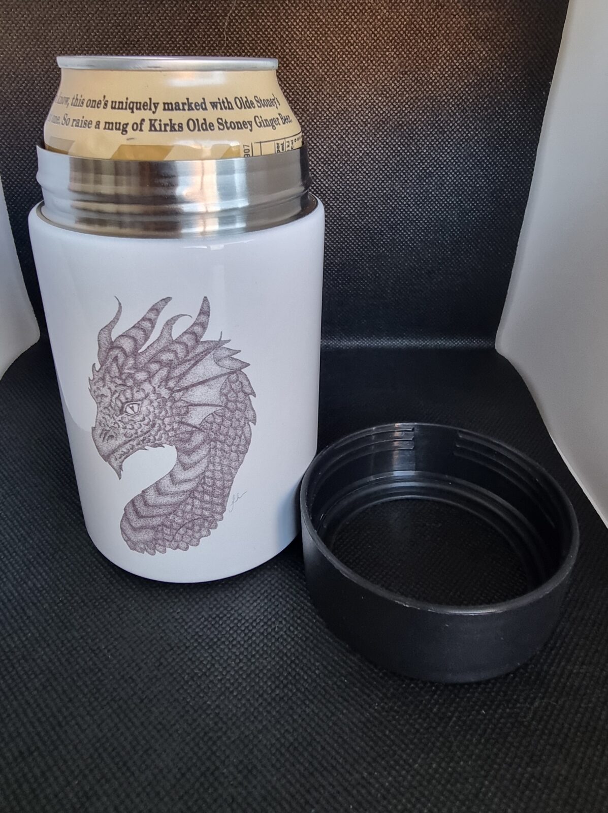 Dragon Pointillism Can Cooler - Image 2