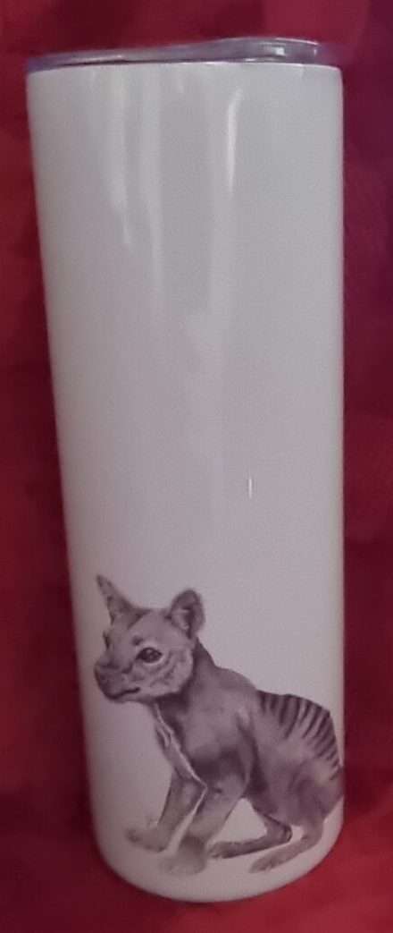 Tasmanian Tiger Pointillism Tumbler