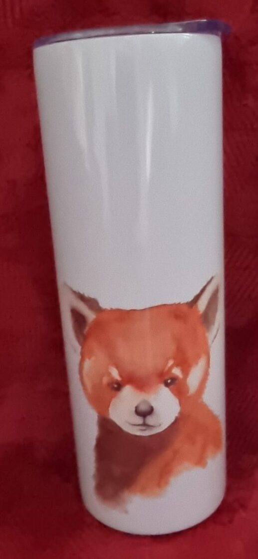 Red Panda Watercolour Tumbler
