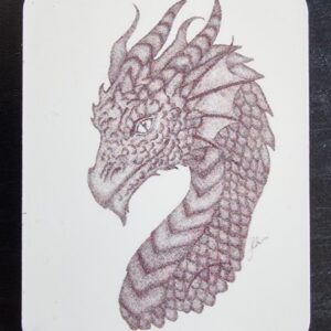 Dragon Pointillism Magnet