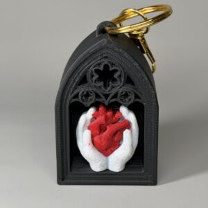 Telltale Heart Fidget Clicker Keychain