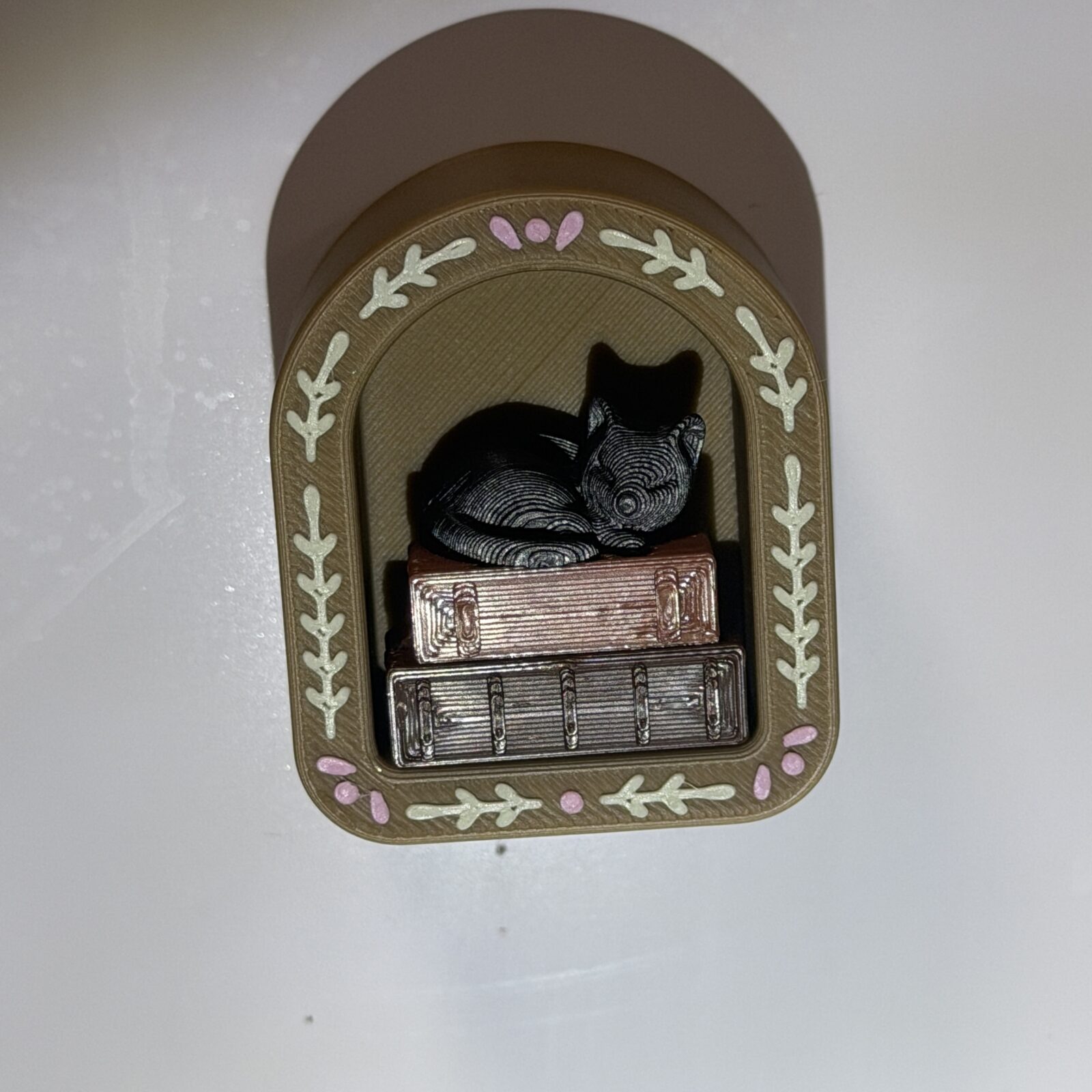 Sleeping Cat Clicker Fridge Magnet