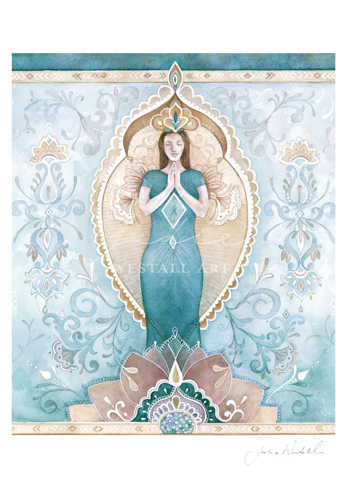 A4 Artist Print - 'Goddess Print' - Watercolour By Jodie Westall Artist