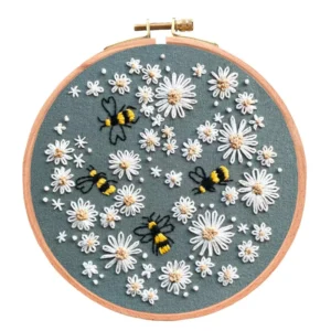 Embroidery Kit - Busy Bumble Bees (beginner)