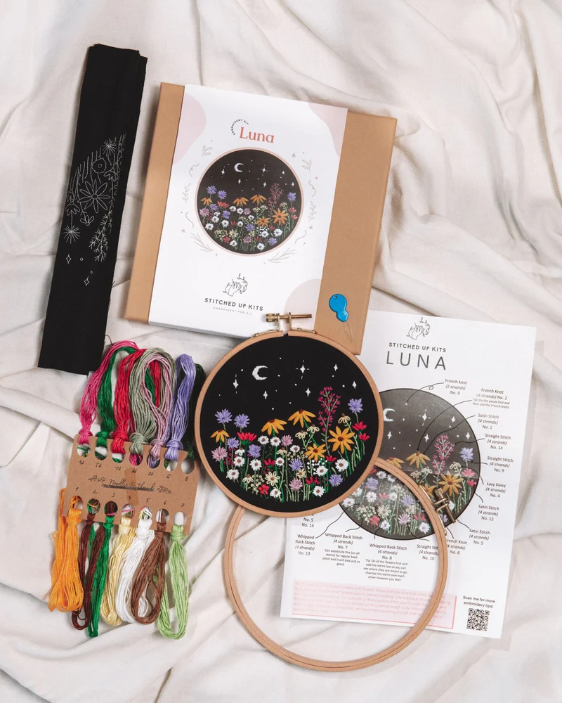 Embroidery Kit - Luna Wildflowers - Image 4