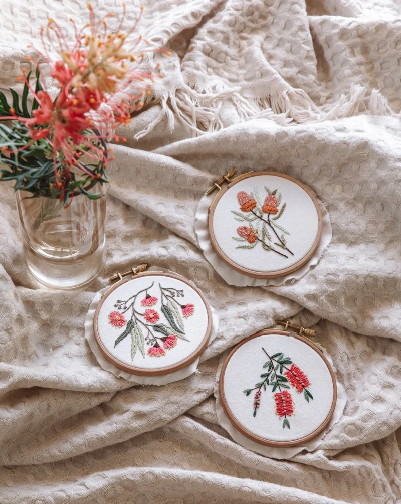 Mini Embroidery Kit - Flowering Gum - Image 5