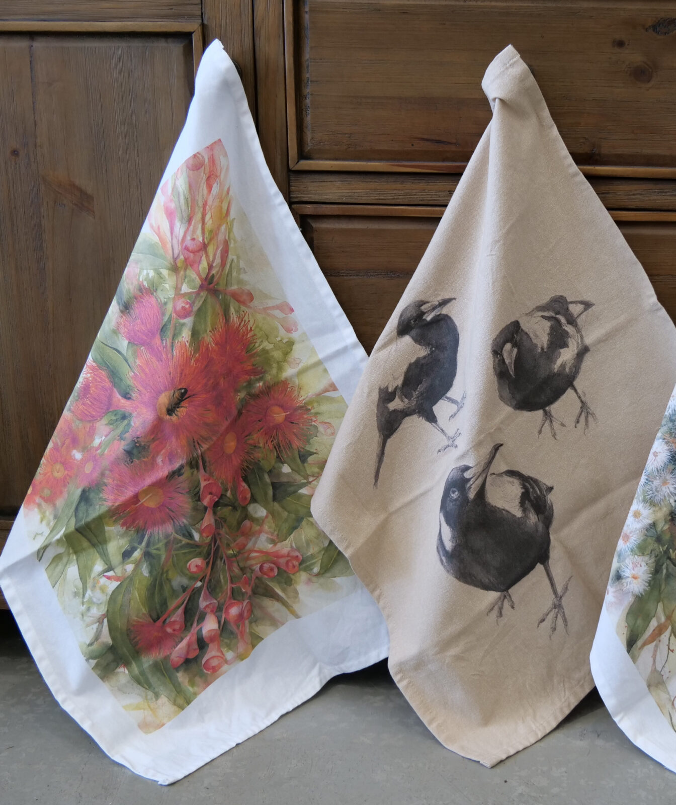 Jodie Westall artist designs Organic Cotton Tea Towels