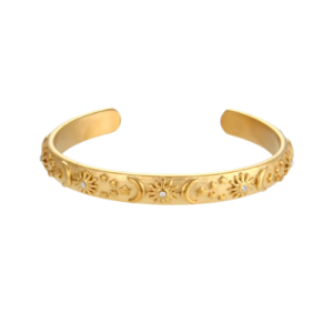 Sundazed Cuff - 18K Gold Plated Stainless Steel