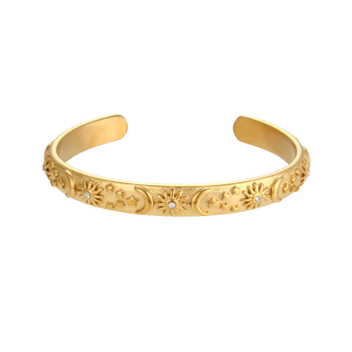 Sundazed Cuff - 18K Gold Plated Stainless Steel