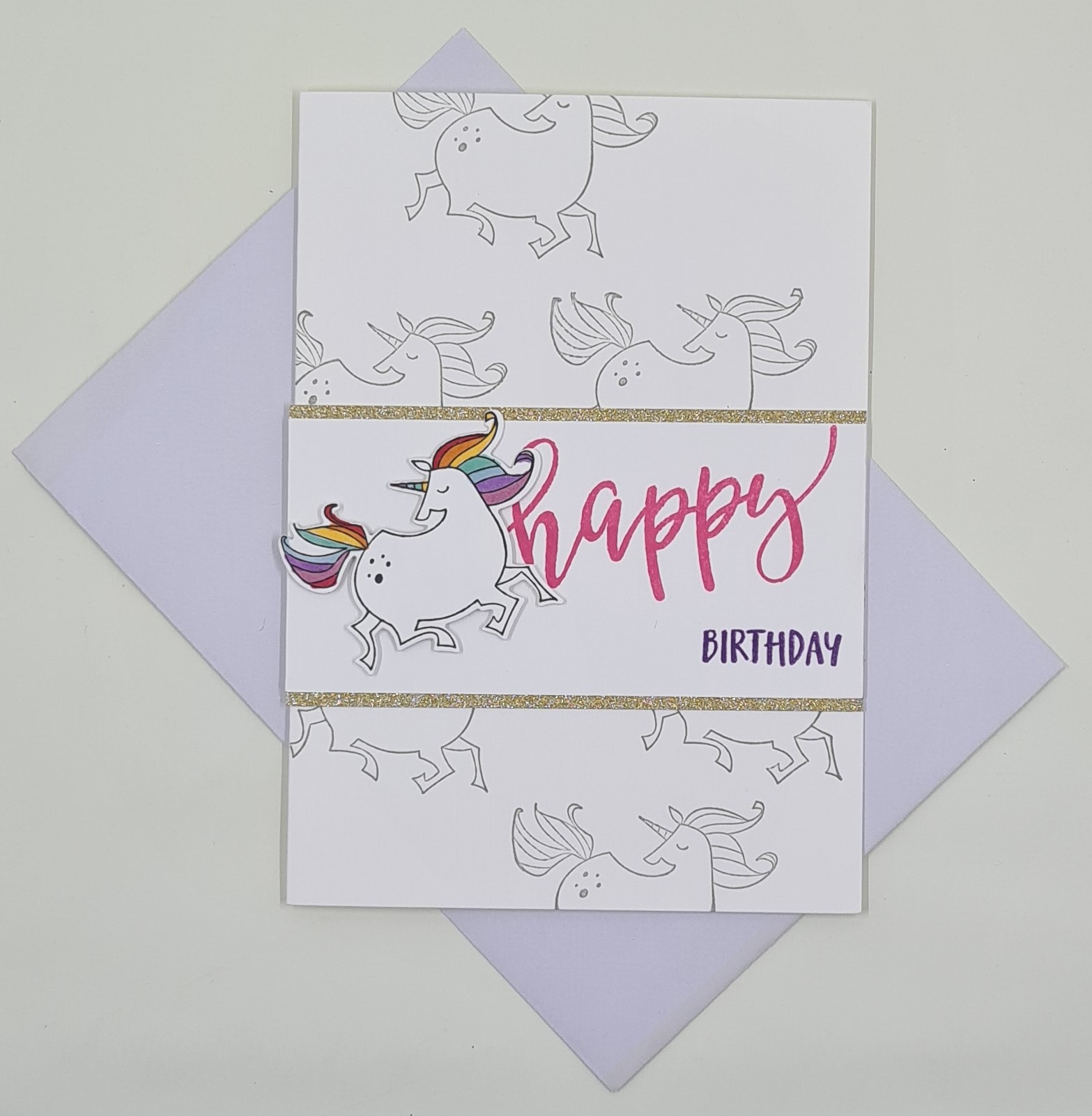 Sparkle unicorn Card