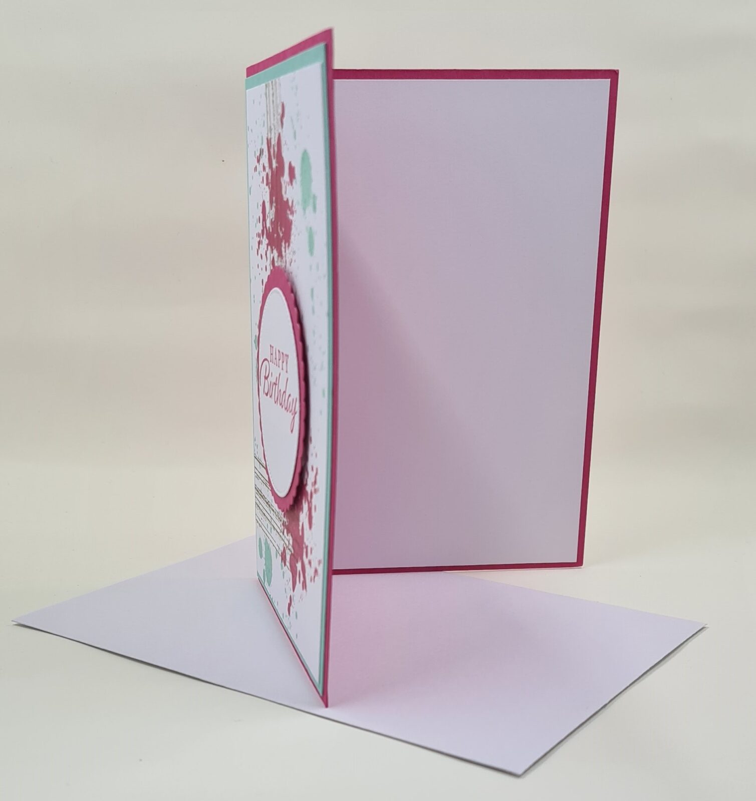 Pink grunge Birthday Card - Image 3