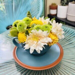 Flower tea cup