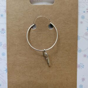 Wine glass charm approx 4cms angel wing