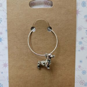 Wine glass charm approx 4cms animals dog daschund
