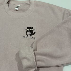 But first, No - Embroidered Jumper