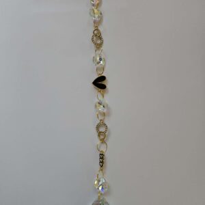 Large suncatcher approx 25 cms hearts black