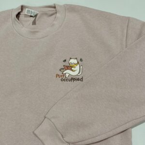 Purr Occupied - Embroidered Jumper
