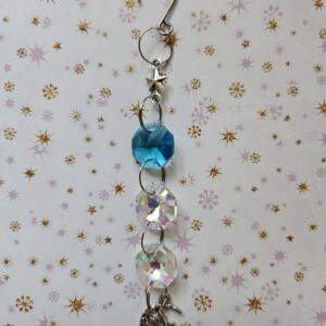 Small suncatcher approx 15 cms fairy and star blue