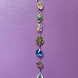 Medium suncatcher approx 20 cms spiritual blue and green